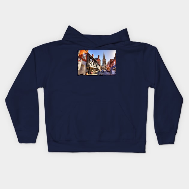 Newark On Trent, Church of St Mary Magdalene, Nottinghamshire Kids Hoodie by tommysphotos